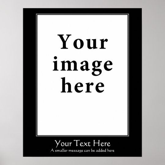 Motivational style vertical border template poster | Zazzle.com