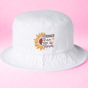 Motivational Sunflower Bucket Hat