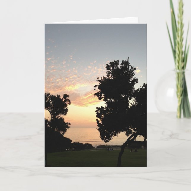 Motivational Sunset Card (Front)