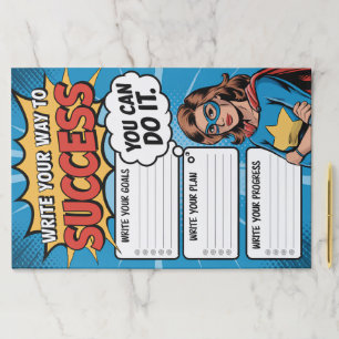 Motivational Superhero Planner Paper Pad