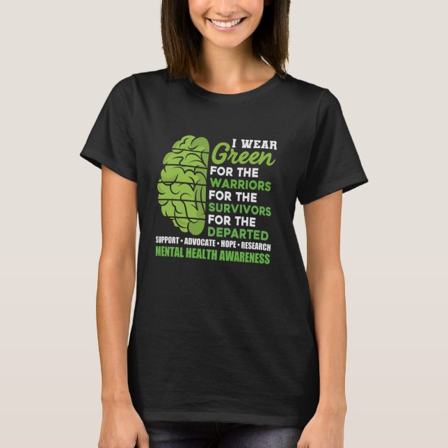 Motivational Support Inspirational Mental Health A T-Shirt (Front)
