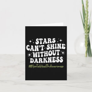 Motivational Support Warrior Mental Health Awarene Card
