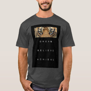 Motivational Template Modern Elegant Dream Believe T-Shirt