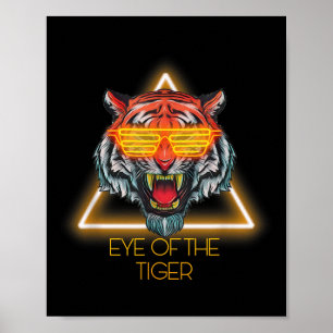 Motivational Tiger Eye Quote Poster