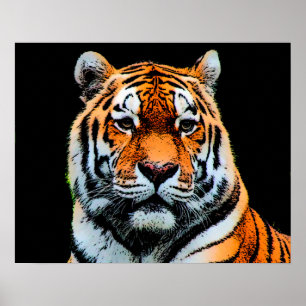 Motivational Tiger Eyes Poster