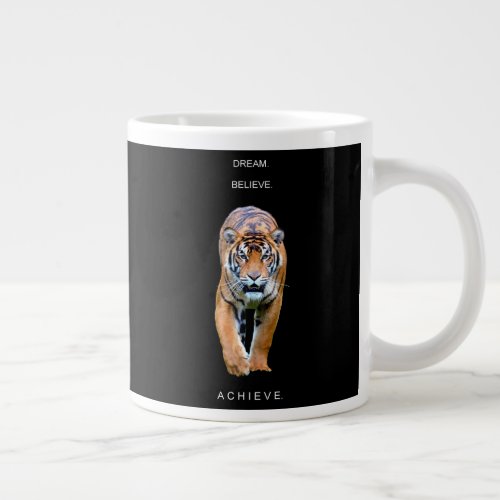 Motivational Tiger Eyes Success Quote Template Giant Coffee Mug