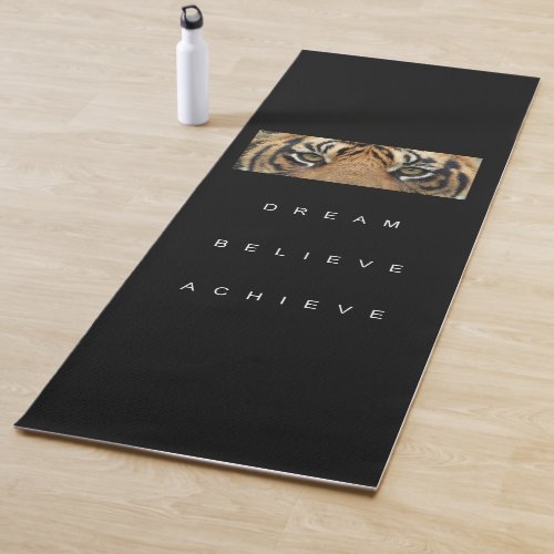 Motivational Tiger Eyes Success Quote Template Yoga Mat