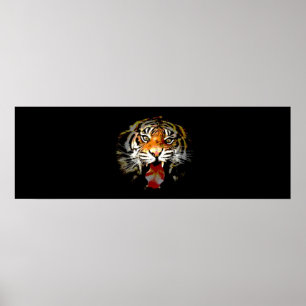 Motivational Tiger Face Poster