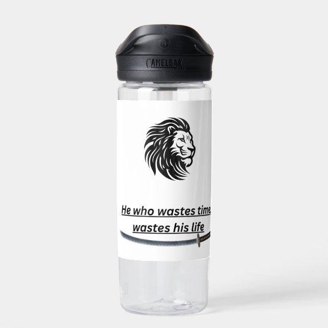 Motivational Time Saver Water Bottle (Back)