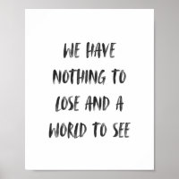 Motivational Travel Quote Minimal Black Brush