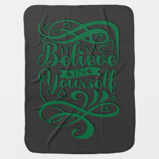 Motivational Typography Design Baby Blanket