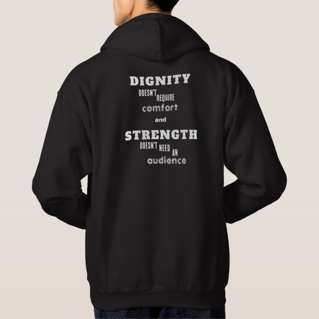 Motivational Typography Mindset Hoodie (Back)