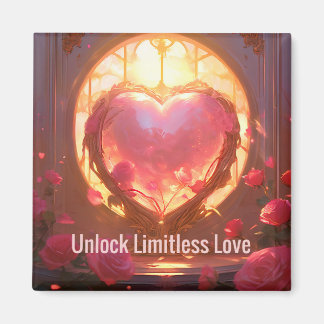 Motivational Unlock Limitless Love Positivity Magnet