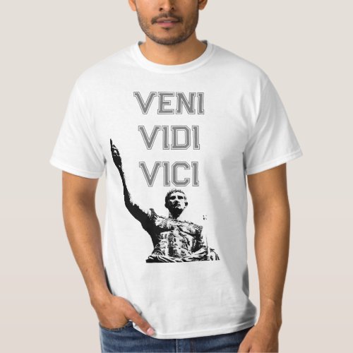 Motivational Veni Vidi Vici Caesar Quote Mens T_Shirt