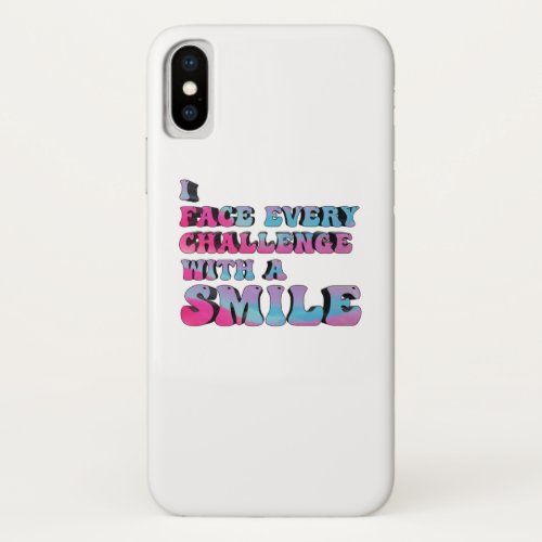 motivational vibes for positive attitude iPhone XS case