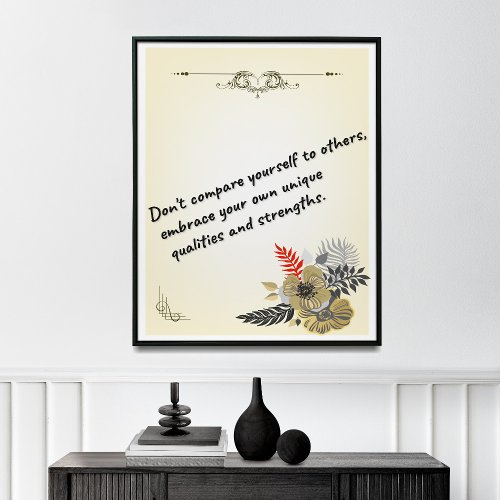 Motivational Wall Art Encouraging Decor  Poster