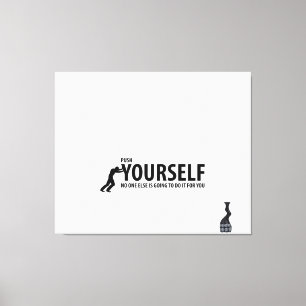 motivational wall art, inspirational quote, positi canvas print