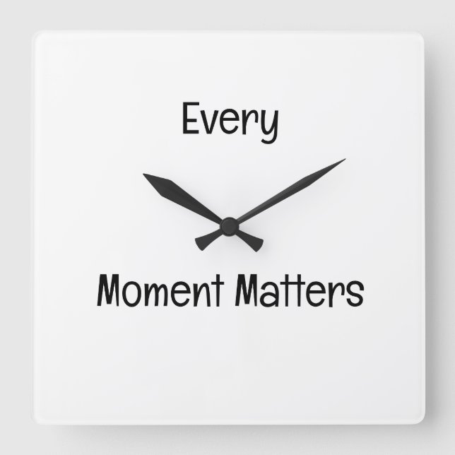 Motivational Wall Clock Decor (Front)