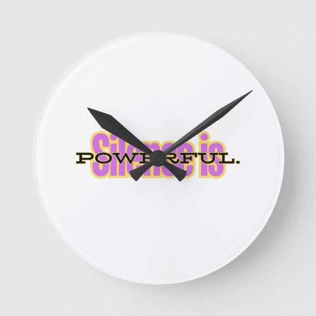 Motivational Wall Clock – Minimalist Inspirational (Front)