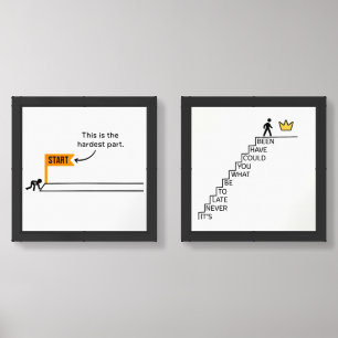 Motivational Wall Frame Set f 2