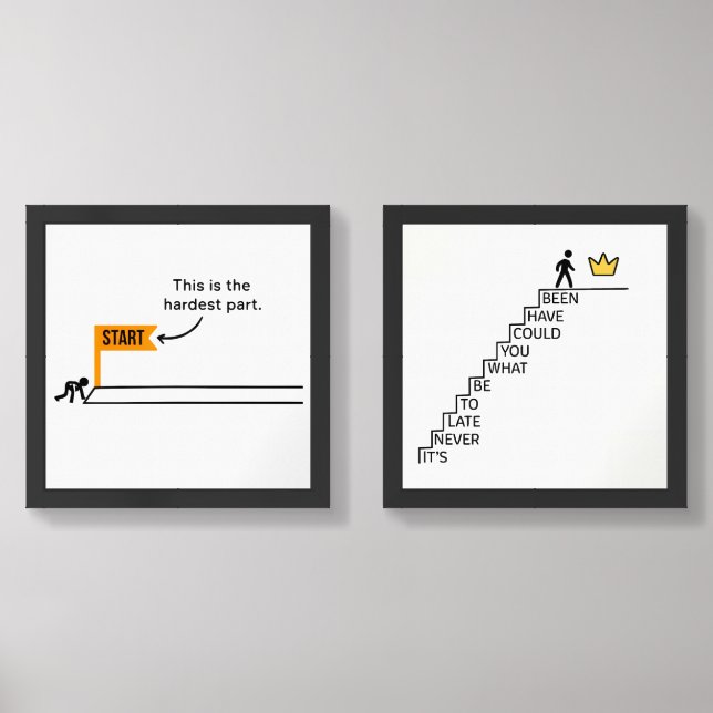 Motivational Wall Frame Set f 2 (Front)