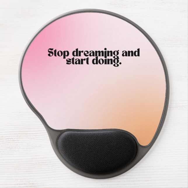 Motivational Warm Gradient with Ergonomic Support Gel Mouse Pad (Front)