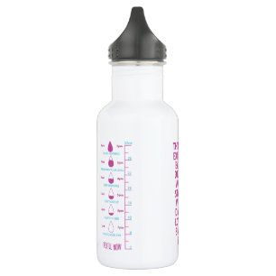 Motivational Water Tracker – Hydrate with Purpose  Stainless Steel Water Bottle