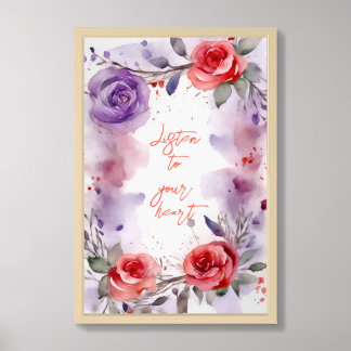 Motivational Watercolor Wall Art Poster 55