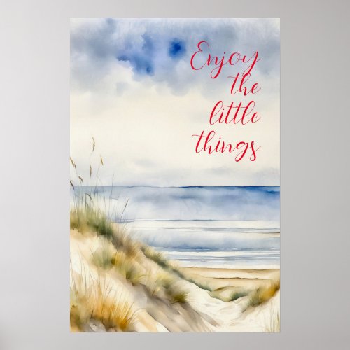 Motivational Watercolor Wall Art Poster 6