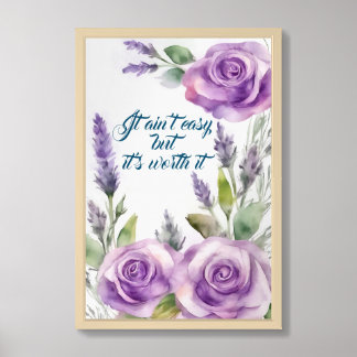 Motivational Watercolor Wall Art Poster 60