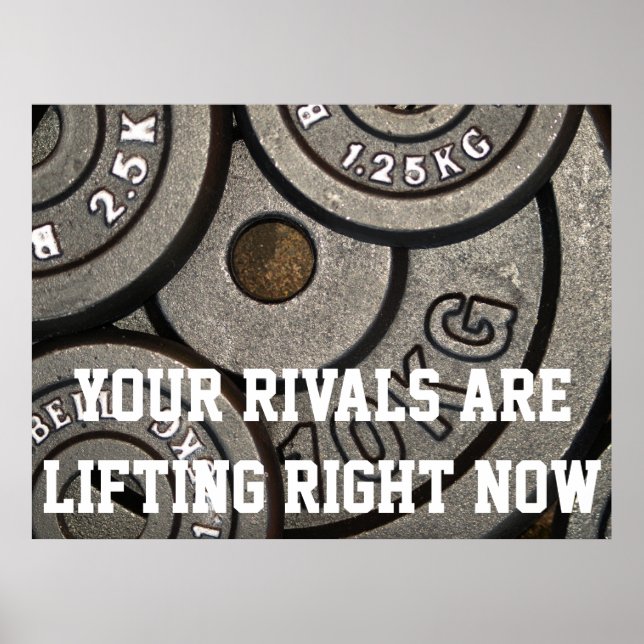 Motivational Weight Lifting Poster (Front)