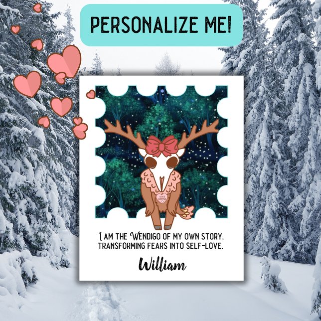 Motivational Wendigo Cryptid  Poster (Creator Uploaded)