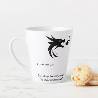 Motivational White Ceramic Mug by GJA Design