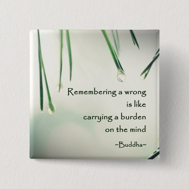 Motivational Wisdom Buddha's Teaching Photography Pinback Button (Front)