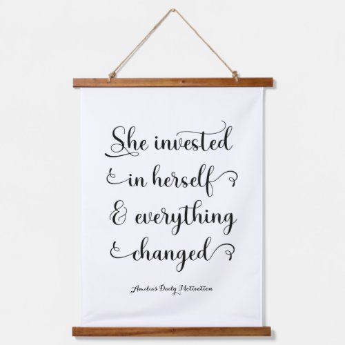 Motivational Women Quote Girl Power   Hanging Tapestry