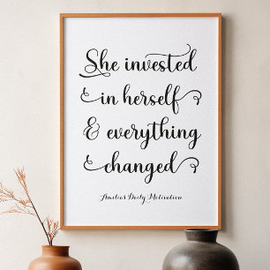 Motivational Women Quote Girl Power Poster