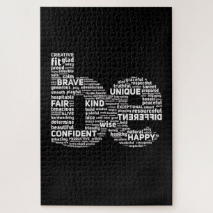 Motivational Word Art Puzzle – Inspirational Gift