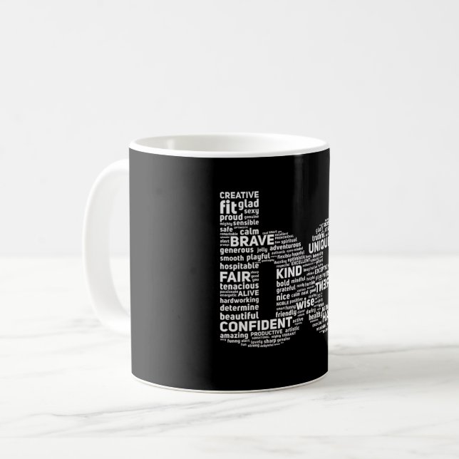 Motivational Word Cloud Mug  (Front Left)