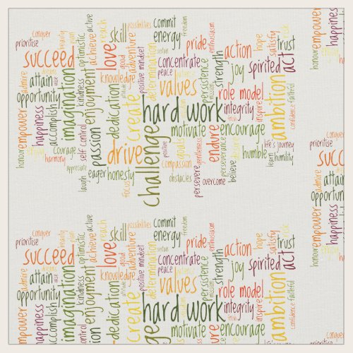 Motivational Words #2 positive encouragement Fabric