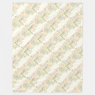 Motivational Words #2 positive encouragement Fleece Blanket