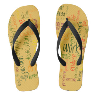 Motivational Words #2 positive encouragement Flip Flops