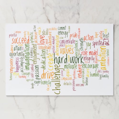 Motivational Words #2 positive encouragement Paper Pad