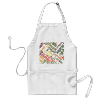 Motivational Words #4 positive values Adult Apron