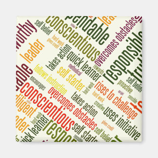 Motivational Words #4 positive values Magnet
