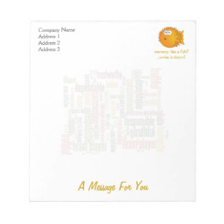 Motivational Words #4 positive values Notepad