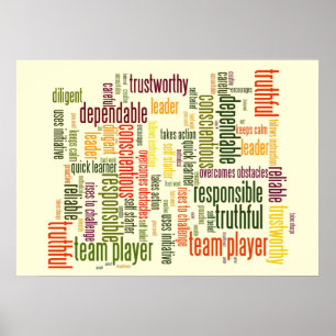 Motivational Words #4 positive values Poster