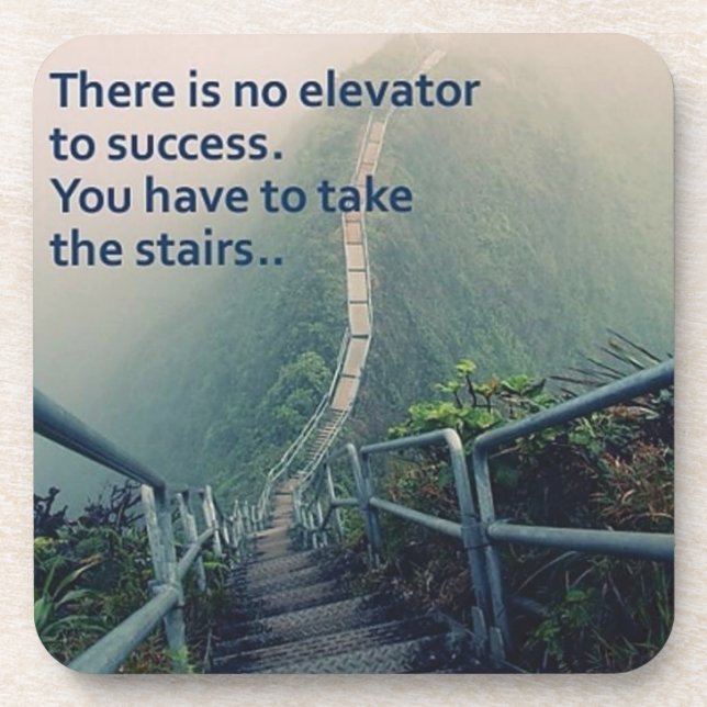 Motivational Words Beverage Coaster (Front)