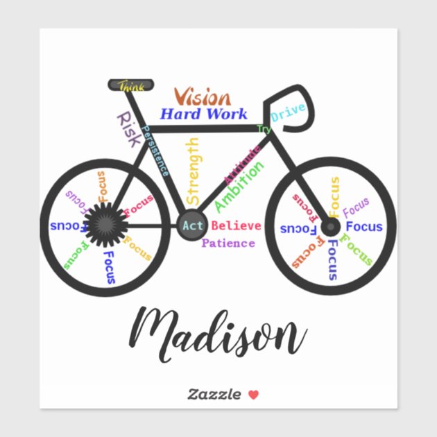 Bike 2024 sticker words