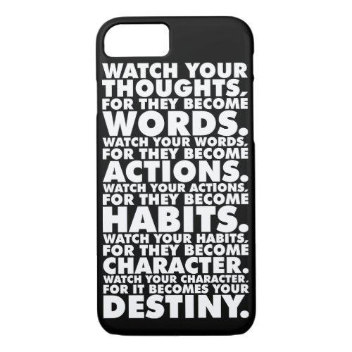 Motivational Words iPhone 87 Case