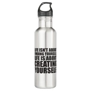 Motivational Words - Create Yourself Water Bottle